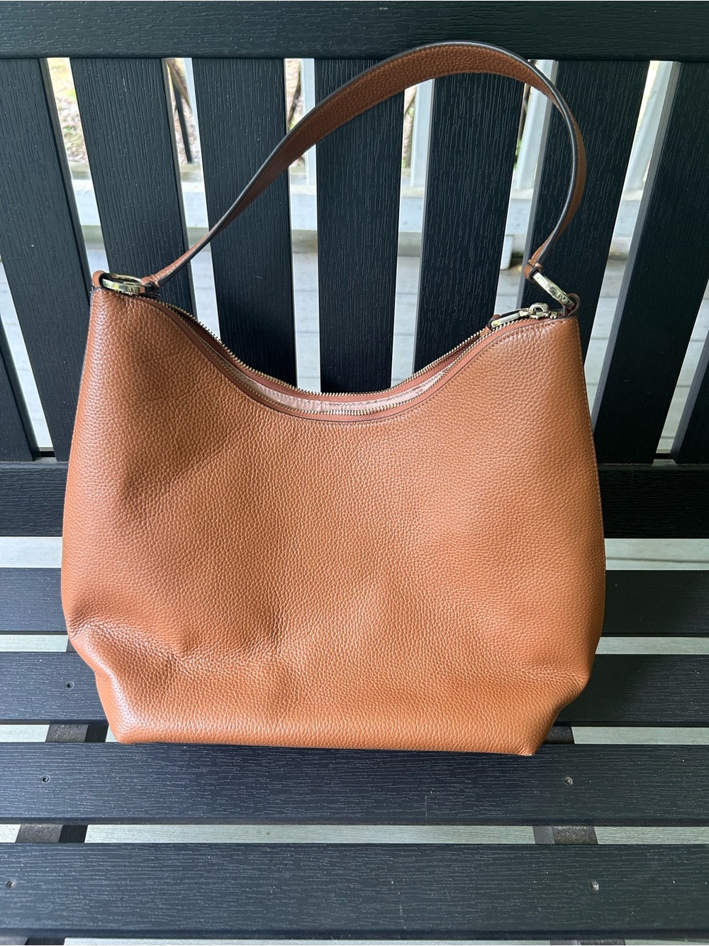 kate spade Brown Pebbled Leather Shoulder Hobo - Picture 4 of 6